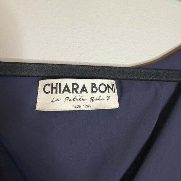 Chiara Boni La Petite Robe Sz 44IT 8US Florien 3/4-Sleeve Jersey Faux-Wrap Dress - Picture 4 of 10